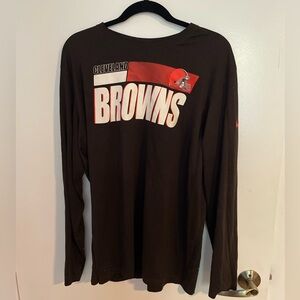Men's Cleveland Browns Nike Brown Sideline Impact Legend Performance shirt